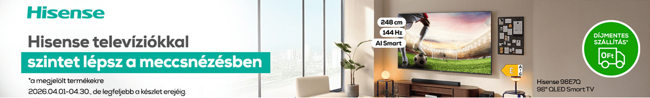 Hisense televíziókkal szintet lépsz a meccsnézésben