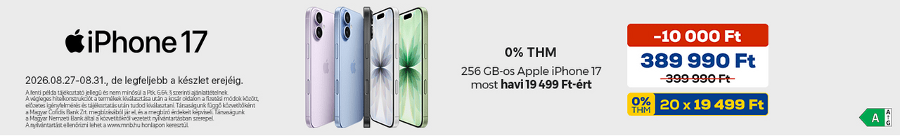 iPhone 17 0 % THM ajánlattal