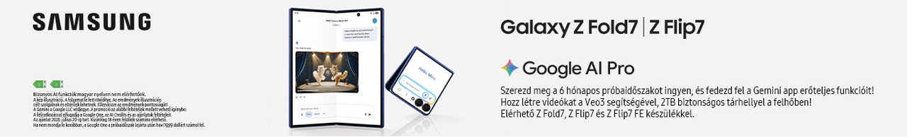 Samsung 6 hónap ingyenes Google AI Pro előfizetés