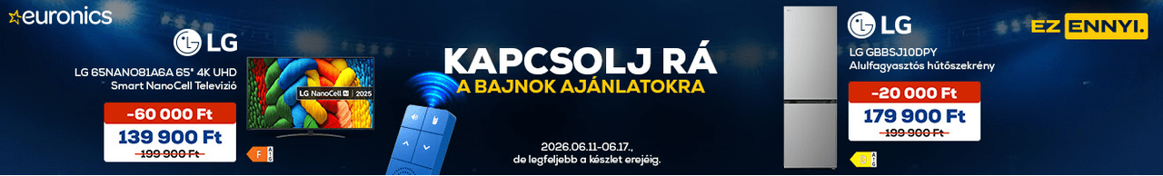 Kapcsolj rá a bajnok ajánlatokra! Ez ennyi.