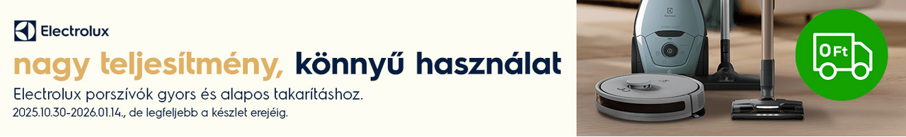 Electrolux kisgépek díjmentes szállítással
