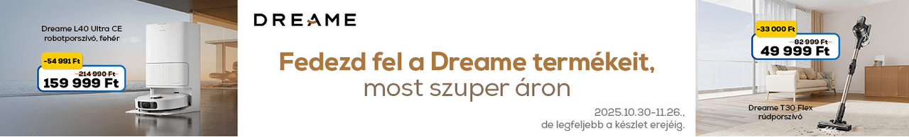 Dreame termékek kedvezménnyel