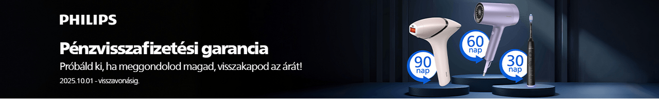 Philips pénzvisszafizetési garancia