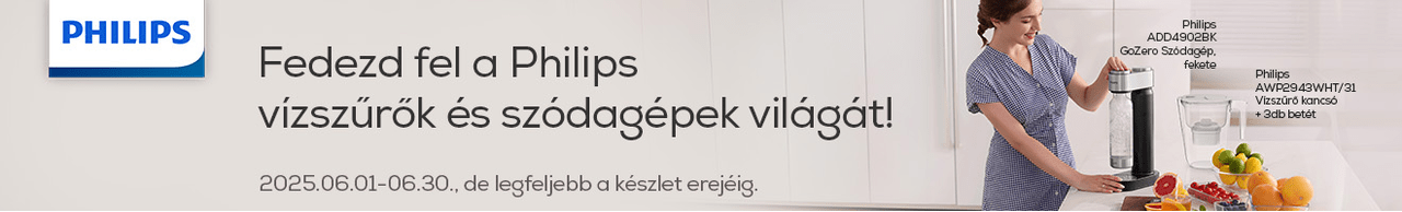 Fedezd fel a Philips vízszűrők és szódagépek világát!