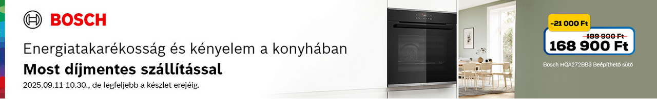 Bosch beépíthető gépek díjmentes szállítással