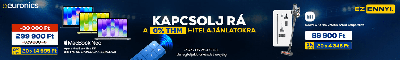Promóciós hitel ajánlatok az Euronics-ban! Ez ennyi.