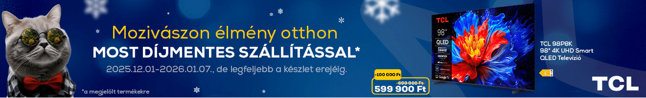 Mozivászon élmény otthon - most díjmentes szállítással*