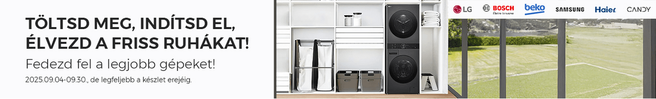 Mosógépek, szárítógépek