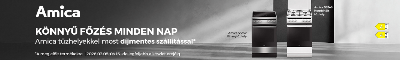 Könnyű főzés minden nap - Amica tűzhelyekkel most díjmentes szállítással*
