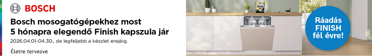 Ajándék Finish csomag minden Bosch mosogatógéphez!
