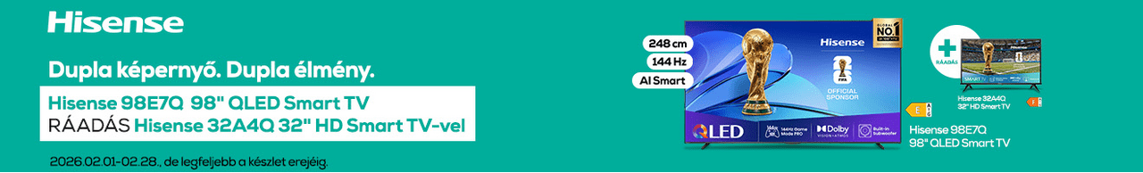 Dupla képernyő. Dupla élmény.