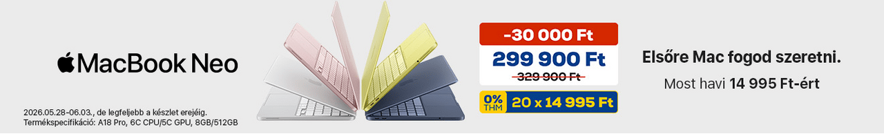MacBook Neo. Elsőre Mac fogod szeretni.