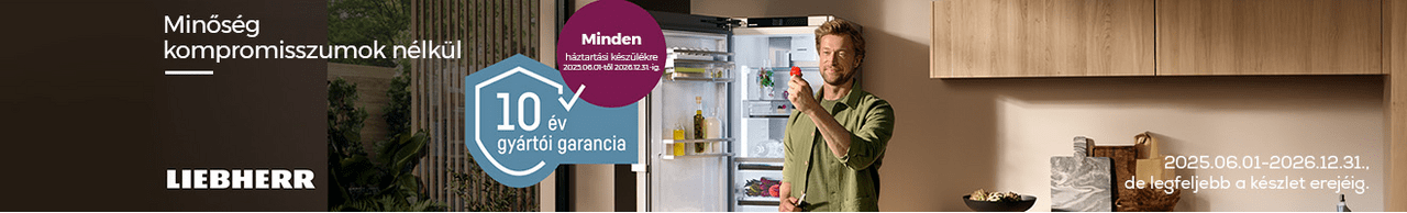 Liebherr háztartási gépek 10 év garanciával