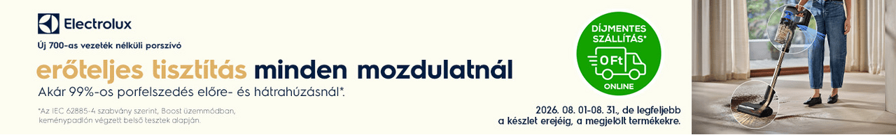 Erőteljes tisztítás, minden mozdulatnál.