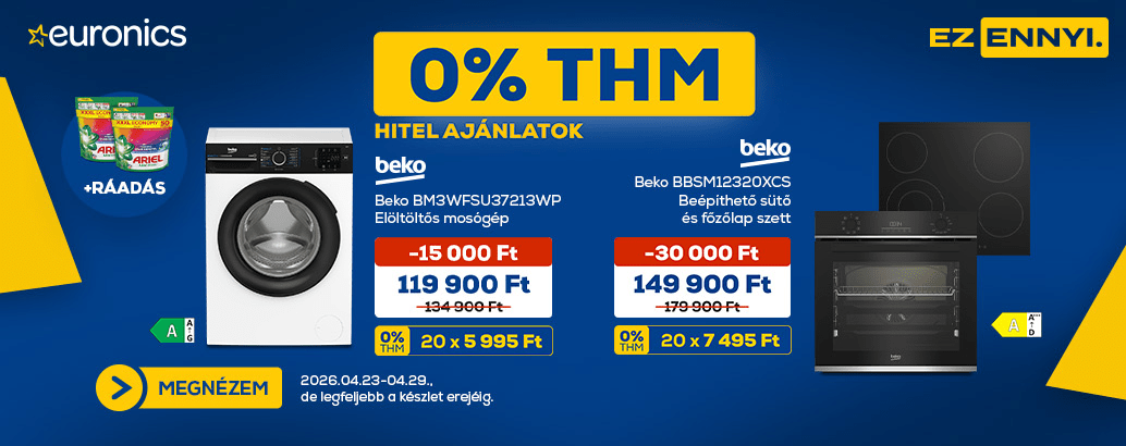 Promóciós hitel ajánlatok az Euronics-ban! Ez ennyi.