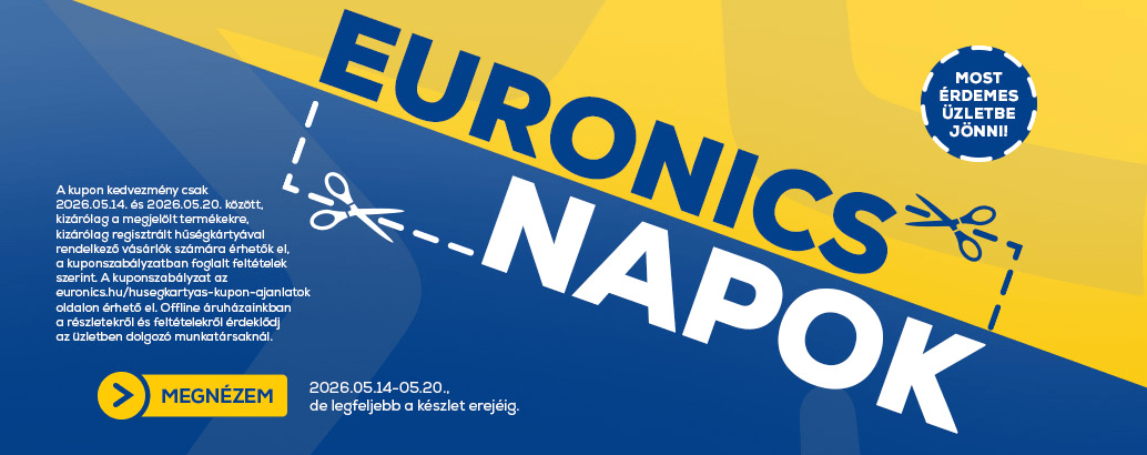 Euronics napok, most érdemes üzletbe jönni! Ez ennyi.