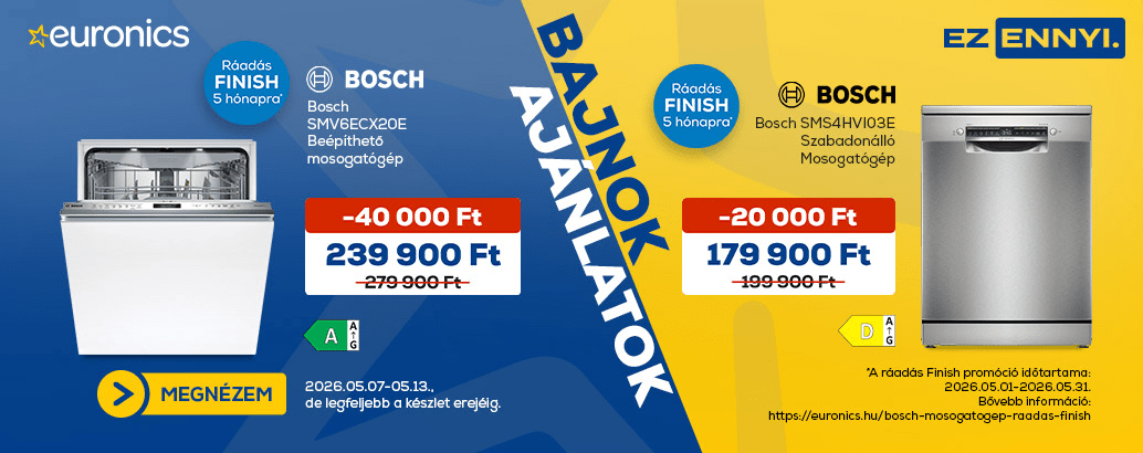 Bajnok ajánlatok az Euronics-nál!