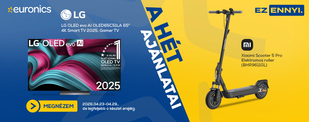 Hét ajánlatai az Euronics-nál! Ez ennyi.