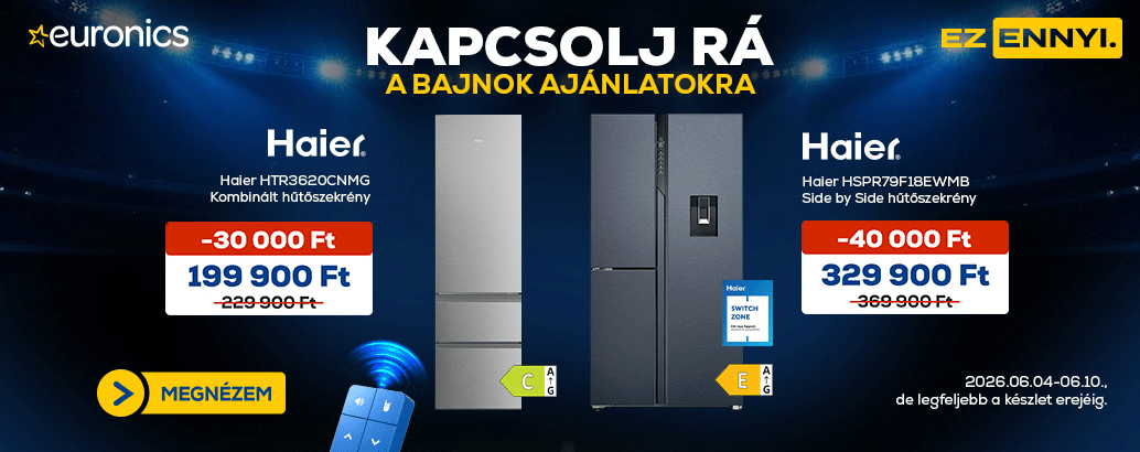 Hét ajánlatai az Euronics-nál! Ez ennyi.