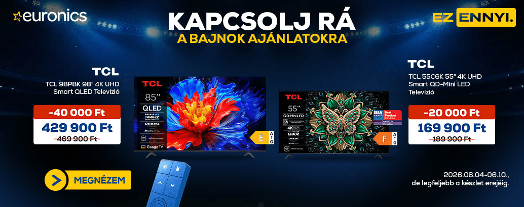 Hét ajánlatai az Euronics-nál! Ez ennyi.