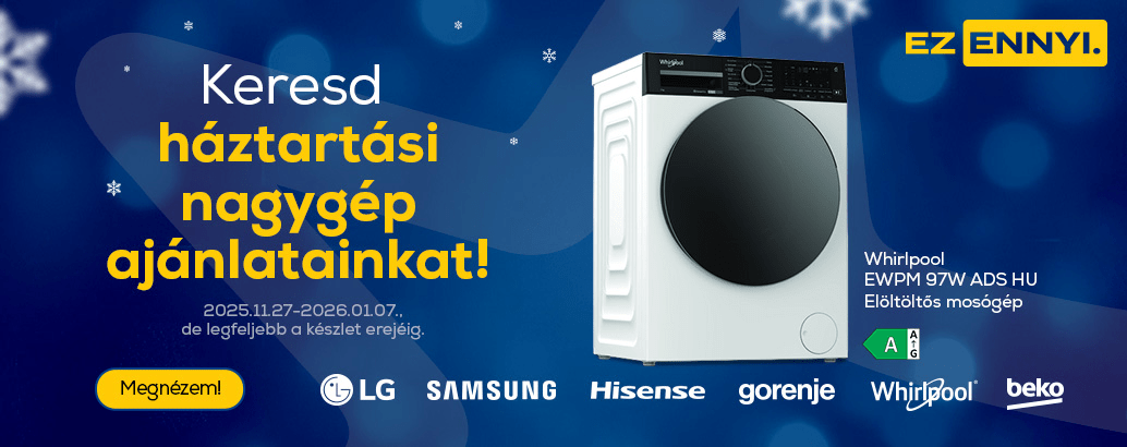 Keresd háztartási nagygép ajánlatainkat