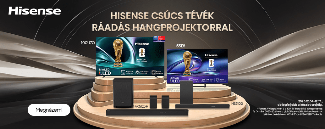 Hisense televíziók ráadással