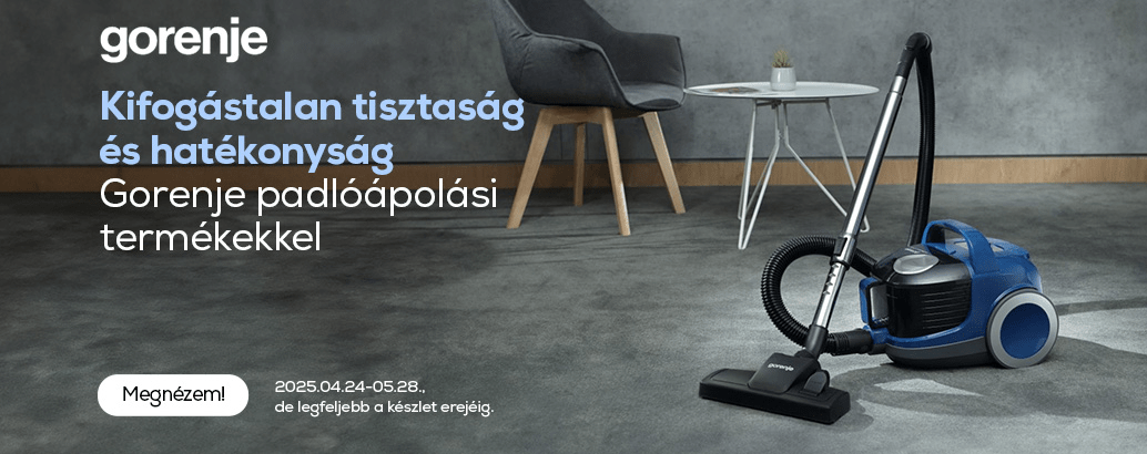 Kifogástalan tisztaság és hatékonyság Gorenje padlóápolási termékekkel
