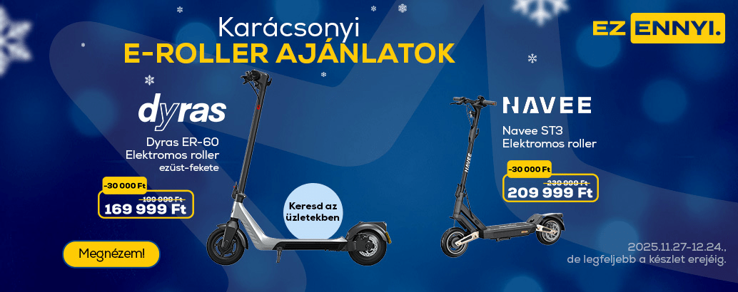 Karácsonyi e-roller ajánlatok