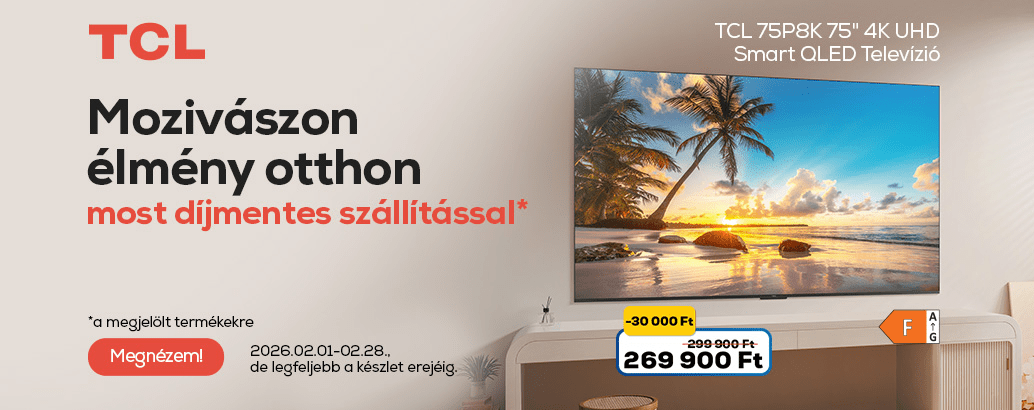 Mozivászon élmény otthon - most díjmentes szállítással*