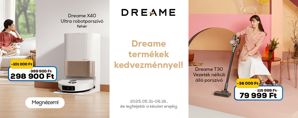 Dreame porszívók kedvezménnyel