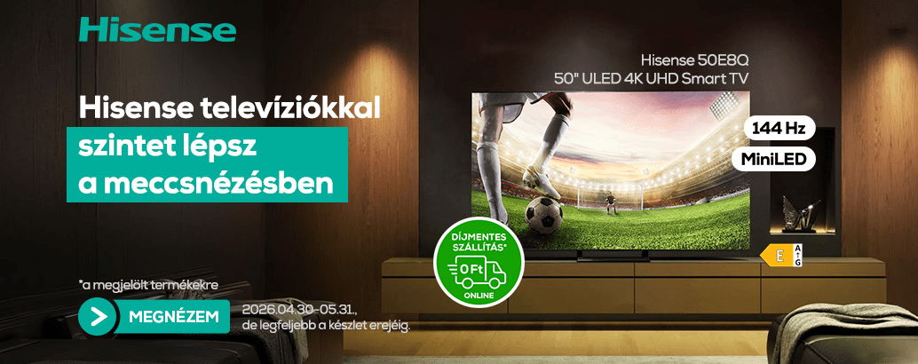Hisense televíziók most szintet lépsz a meccsnézésben!