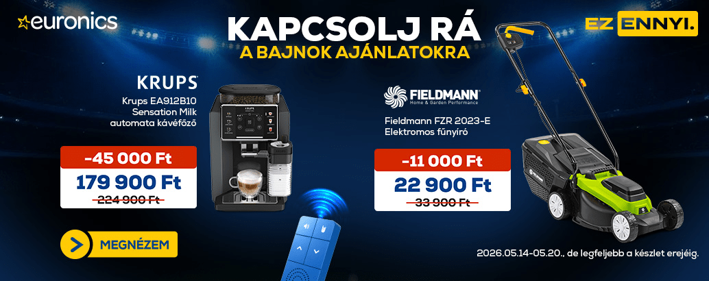 Kapcsolj rá a bajnok ajánlatokra! Ez ennyi.
