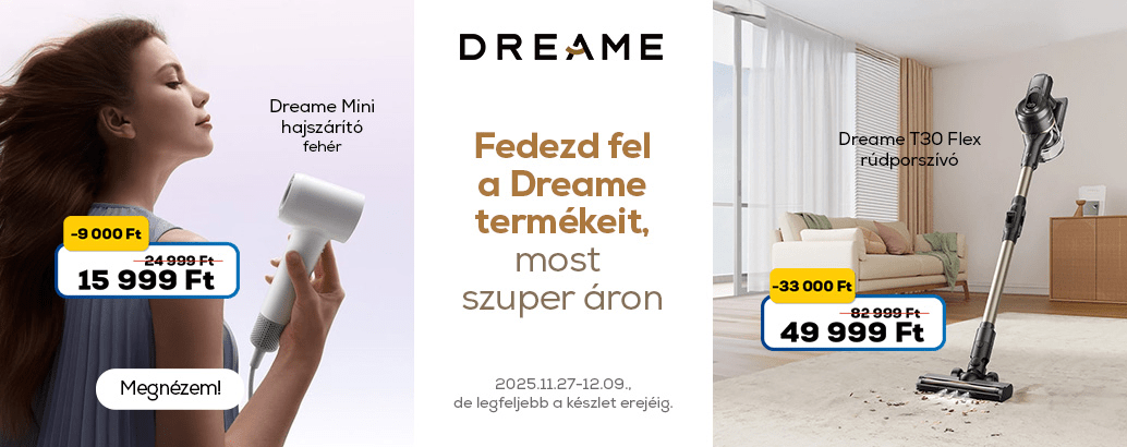 Dreame termékek kedvezménnyel