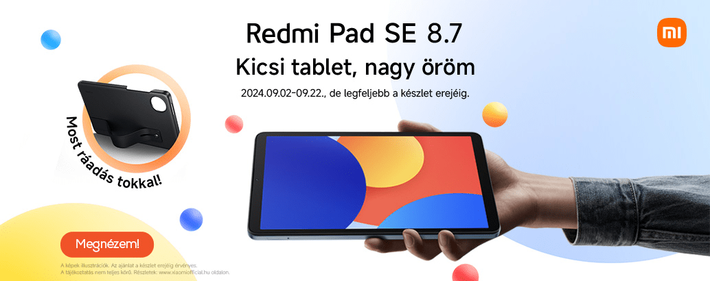 Xiaomi Redmi Pad Se 8.7 ráadással