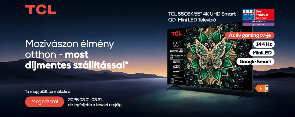 Mozivászon élmény otthon - most díjmentes szállítással*