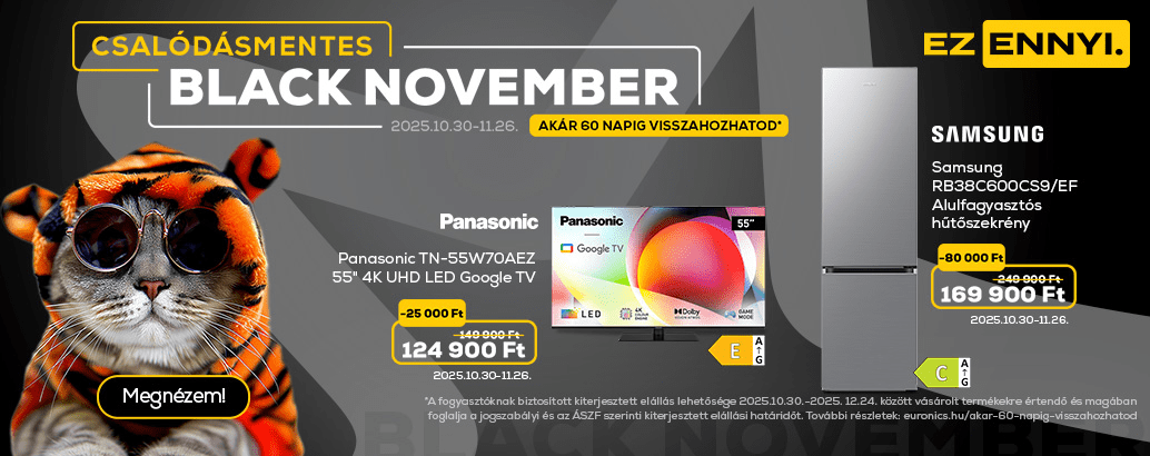 Black november az Euronics-nál!