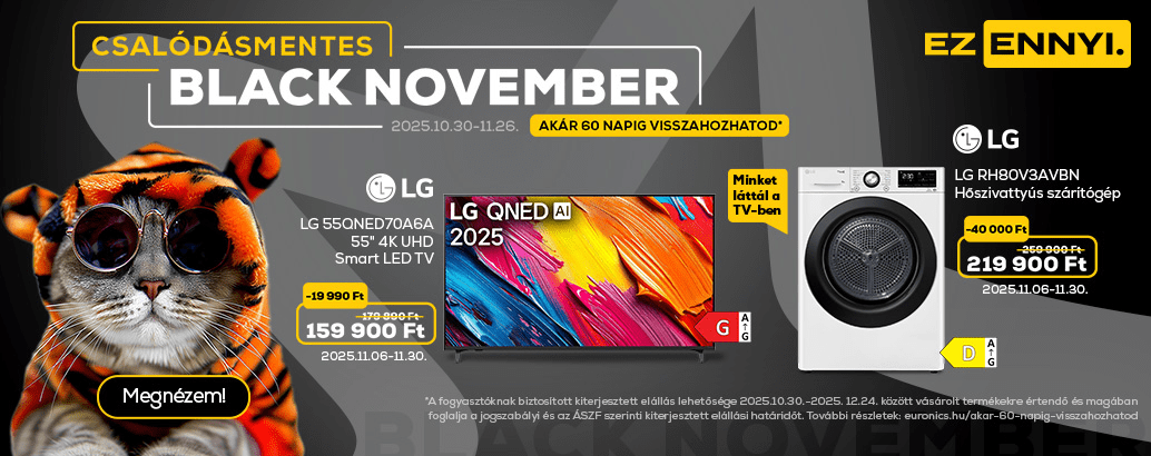 Black november az Euronics-nál!