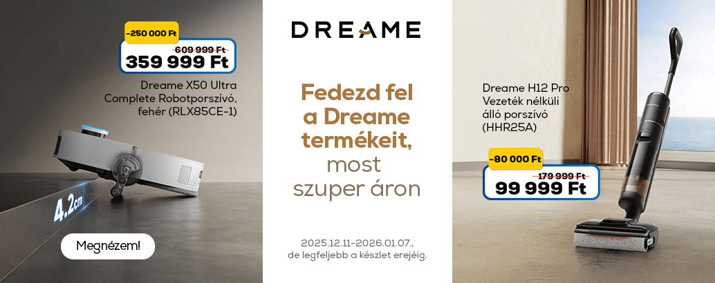 Fedezd fel a Dreame termékeit szuper áron