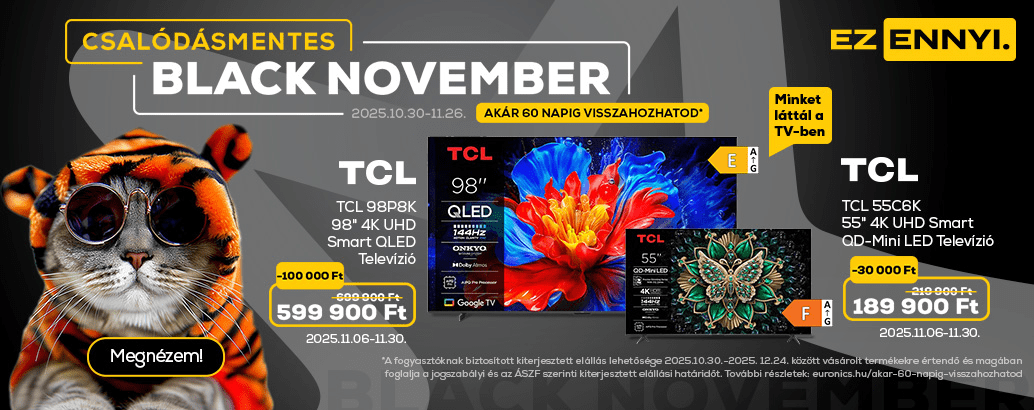 Black november az Euronics-nál!