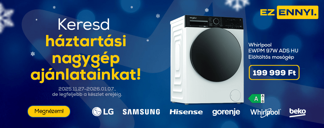 Keresd háztartási nagygép ajánlatainkat