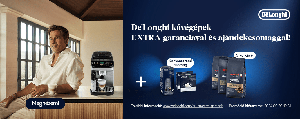 De'Longhi termékek garantált ajándékcsomaggal!