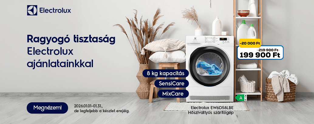 Ragyogó tisztaság Electrolux ajánlatainkkal