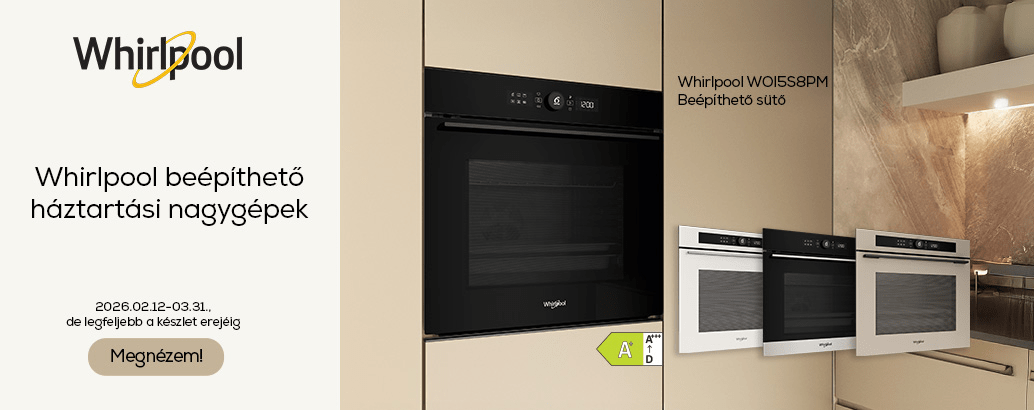 Whirlpool beépíthető háztartási nagygépek