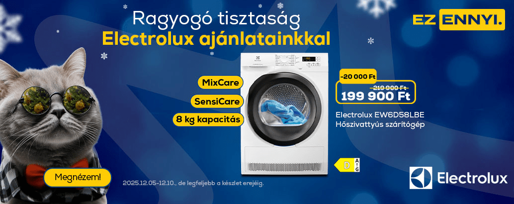 Ragyogó tisztaság Electrolux ajánlatainkkal