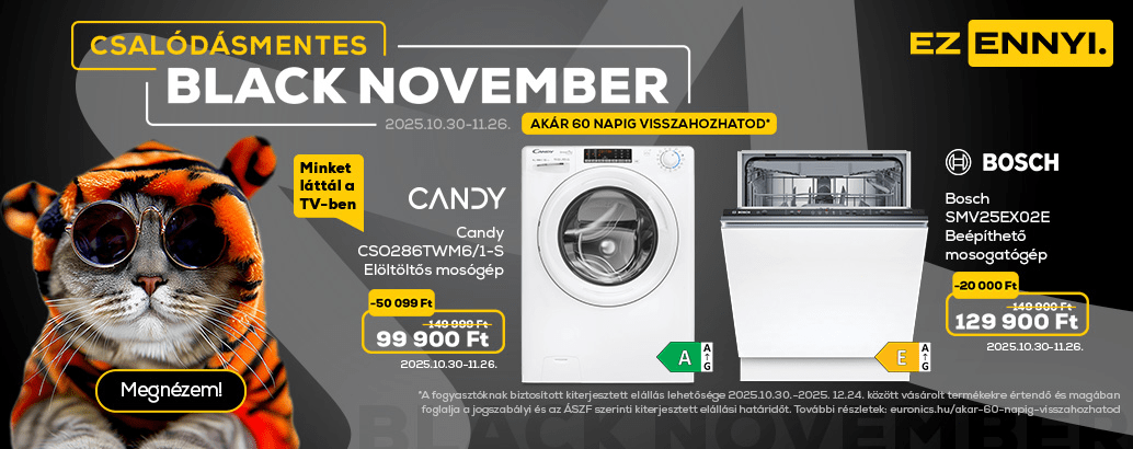 Black november az Euronics-nál!