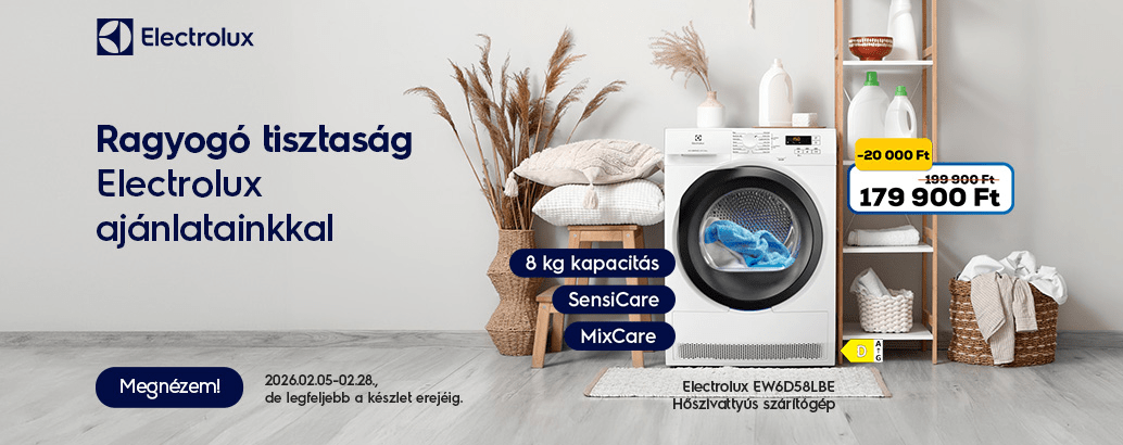 Ragyogó tisztaság Electrolux ajánlatainkkal