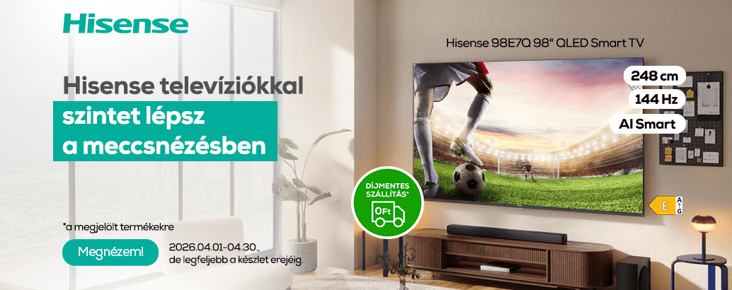Hisense televíziókkal szintet lépsz a meccsnézésben