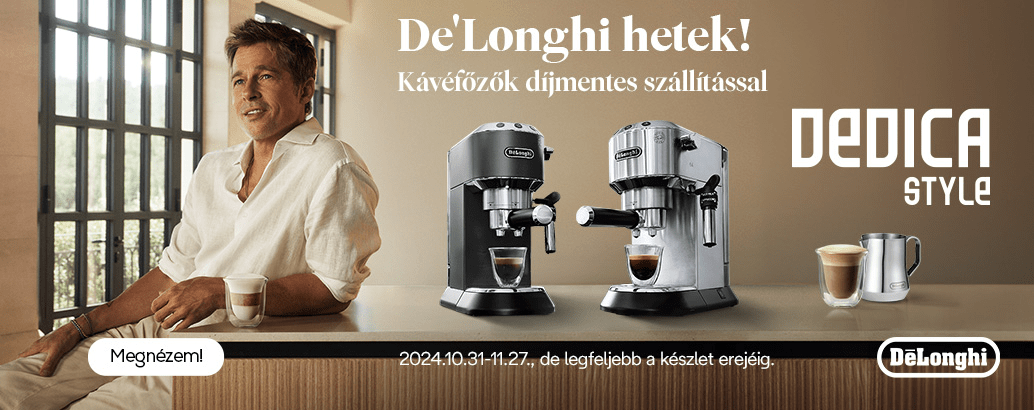 De'Longhi hetek az Euronics-nál!