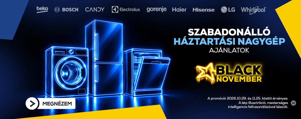 Black November Szabadonálló nagygép ajánlatok