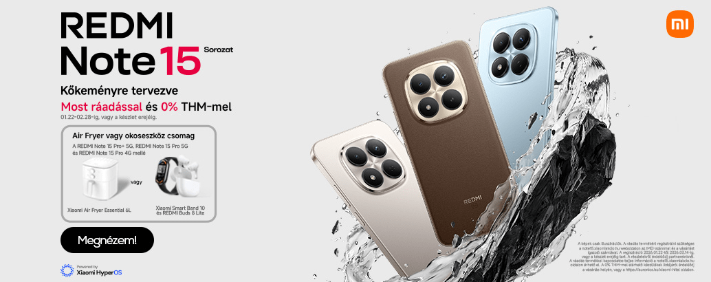 Megérkezett a Xiaomi REDMI Note 15 széria!